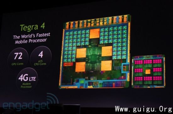 NVIDIA发布Tegra 4:四核A15+72核心GPU