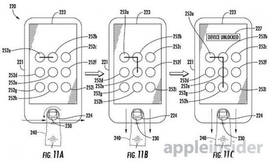 苹果新专利:手指滑动方式增强Touch ID安全性