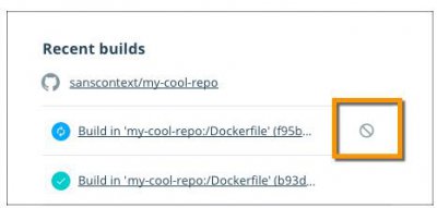 云计算核心技术Docker教程：Docker Hub取消或重试构建