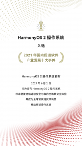 HarmonyOS 2ȫչƶϵͳѡ2021ҵʮ¼