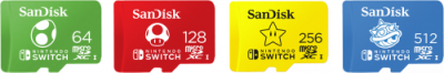 西部数据扩展闪迪移动microSDXC Nintendo Switch专用存储卡系列
